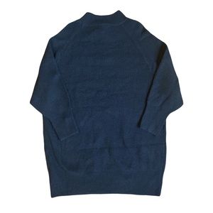 Topshop sweater dress funnel neck black knit S NWT